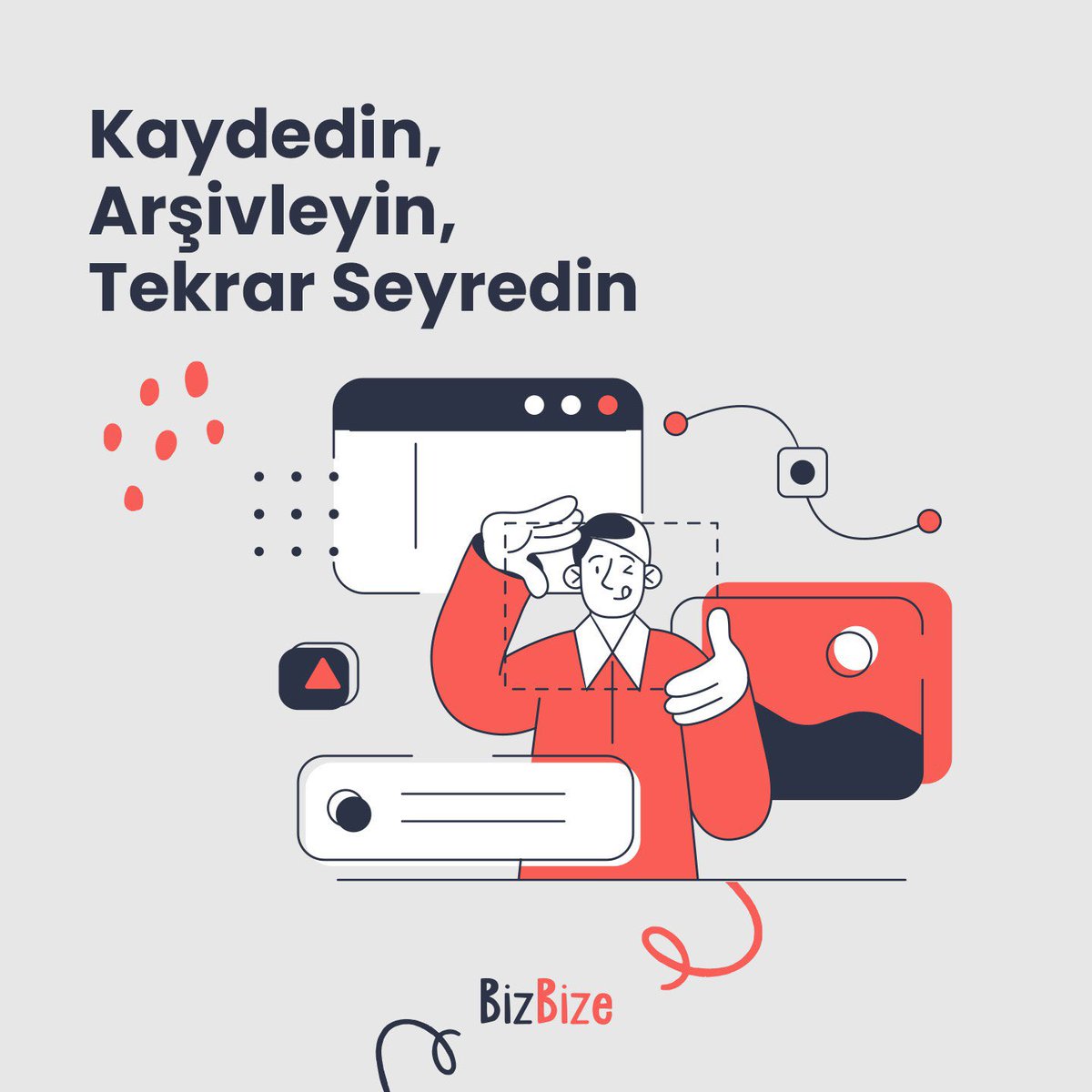 trbizbize's tweet photo. BizBize’de görüşmelerinizi kaydedebilir, güvenle arşivleyebilir ve sonradan tekrar seyredebilirsiniz. Toplantılarınızı hiçbir detayı kaçırmadan kaydetmenin en güvenli yolu BizBize.

#BizBize #VideoKonferansSistemi https://t.co/muVaK7vR4R