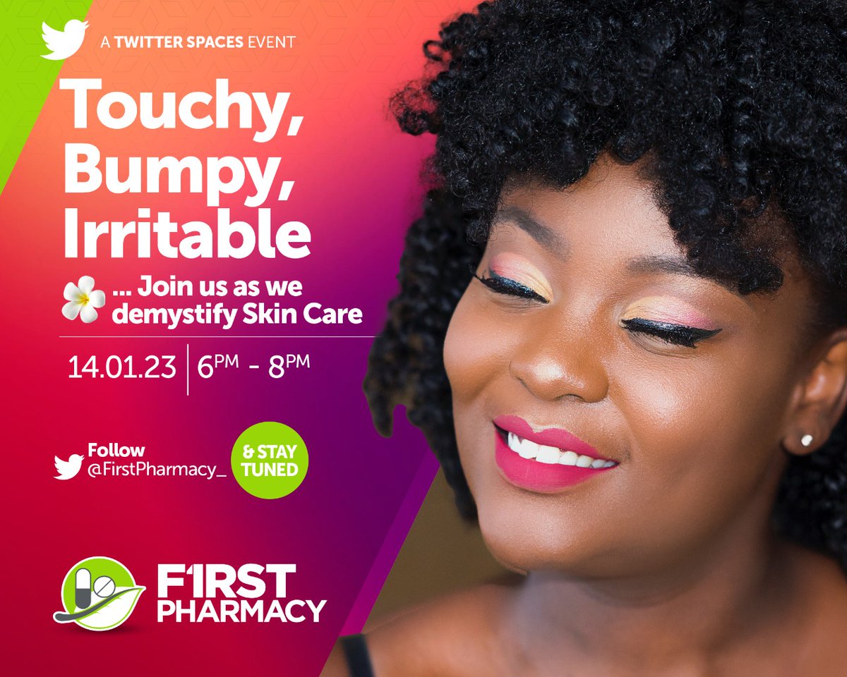 FirstPharmacy_'s tweet photo. Though everyone has different skin type, there are certain skin-routine rules that generally apply across the board.
Follow us @firstpharmacy_ to learn more on Skin Care 101 with our expert guests!
#YourHealthFirst #FirstPharmacyTwitterSpace #FirstPharmacyHealthTalks https://t.co/vNE9BcYi6y