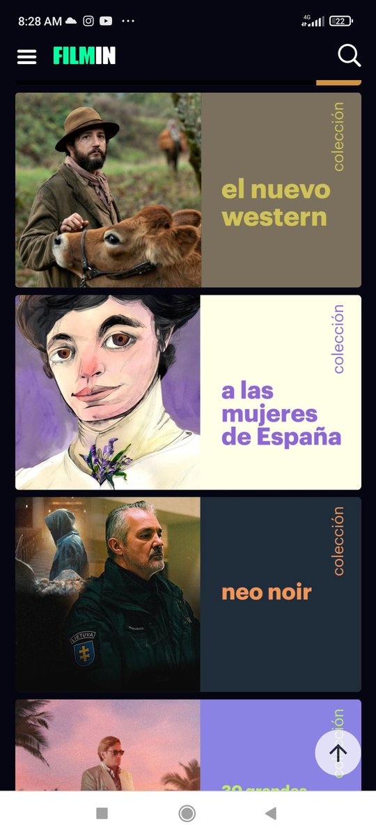 Me despierto viendo que <a href="/Filmin/">Filmin</a> ha hecho una colección que se llama "A las mujeres de España", pero qué guapada es esta?! 😍💔💜
