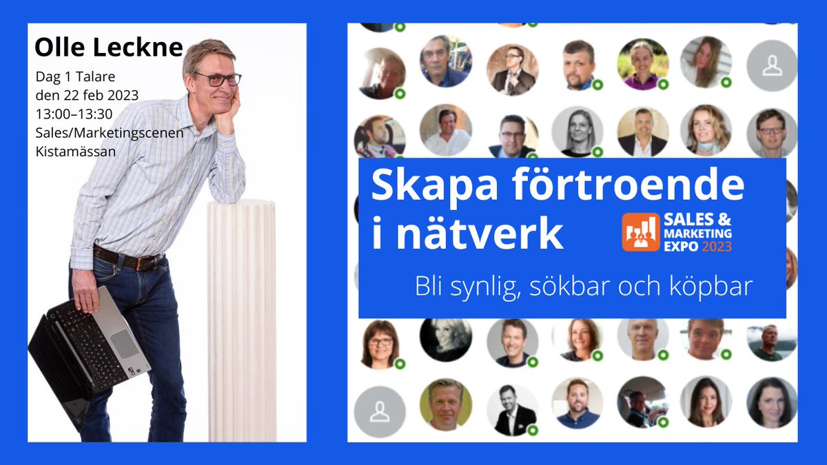 Relationsmarknadsföring på LinkedIn är ett bra sätt att få kontakt med potentiella kunder och partners. 5 idéer värda att titta på (kom till Kistamässan 22 feb kl 13 om du vill lära mer för att omsätta idéerna i praktiken) #relationsmarknadsföring  linkedin.com/posts/olleleck…