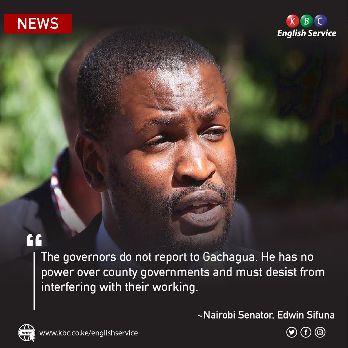 KBC English Service on Twitter ""..The governors do not report to