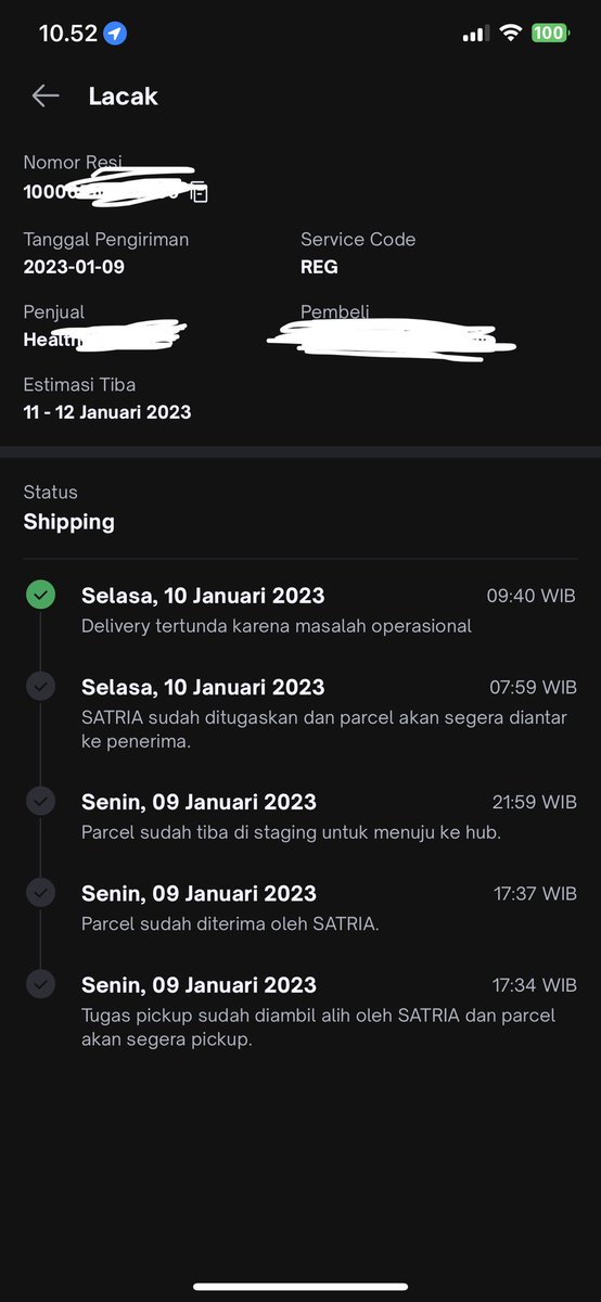 komplainAccount's tweet photo. @grasshandsome1 Sama ngab, kek tai emang ni kurir kontoru_aja. Heran gw ama tokped masih aja kerjasama ma kurir sampah! https://t.co/aA29L78ygK