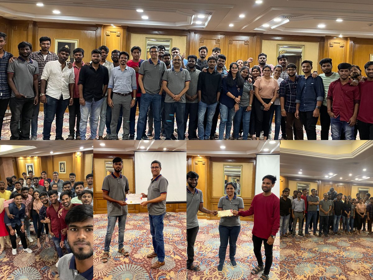 autonom8's tweet image. It was a night for the @autonom8 team to remember at our annual dinner meet! We celebrated the first batch of #A8Studio developers and the winners of #A8 Carrom and Badminton tournaments and recognized the team&apos;s hard work and achievements. #teamdinner #success