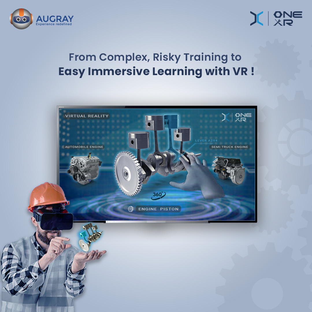 AugrayXr's tweet photo. With Virtual Reality, gear up your employees to experience a new form of training that retains the efficiency of the physical workspace while eliminating the drawbacks of a harmful environment
Reach out to us for more productive businesses ideas enquiry@augray.com +91 86086 64000 https://t.co/E9qDV2EhbG