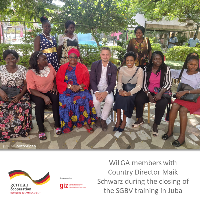GIZ_SouthSudan's tweet photo. "Engage yourself, ask questions, learn from each other"

In a 4-day #SGBV &amp; leadership training, members of the Association of Women in Local Government Administration (WiLGA) discussed gender roles, (inter)national policies &amp; SGBV response &amp; prevention in communities.

#SSOT https://t.co/R9FOtqicc9