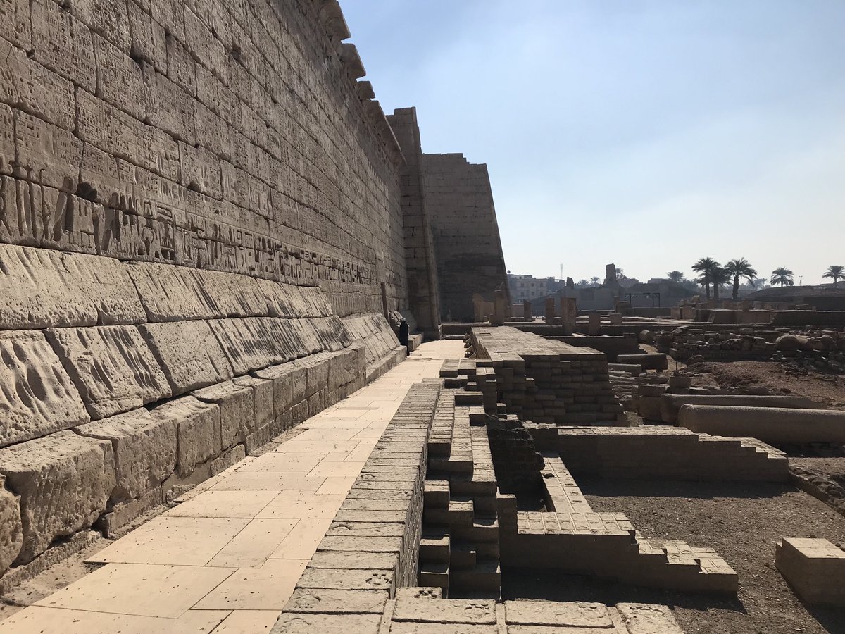 Morning at Medinet Habu, temple of Rameses III #luxor #egypt