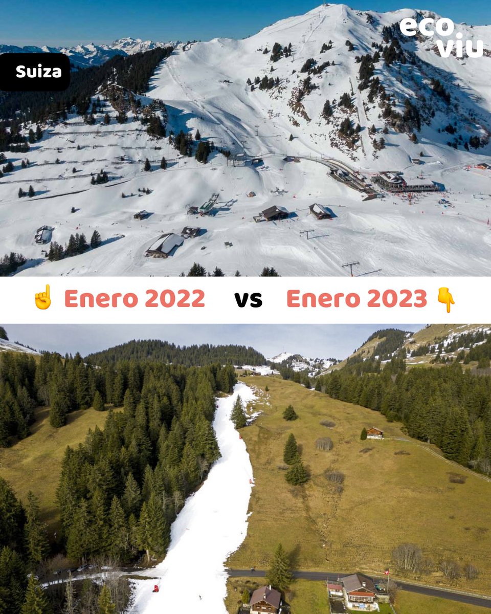 Estas son imágenes de AYER. Otro efecto más del cambio climático. Las altas temperaturas inusuales para esta época, están dejando unos paisajes sin nieve aterradores.

Ya notamos los “cambios climáticos” en invierno y en verano. 😓

——
#ecologia #medioambiente #CambioClimatico
