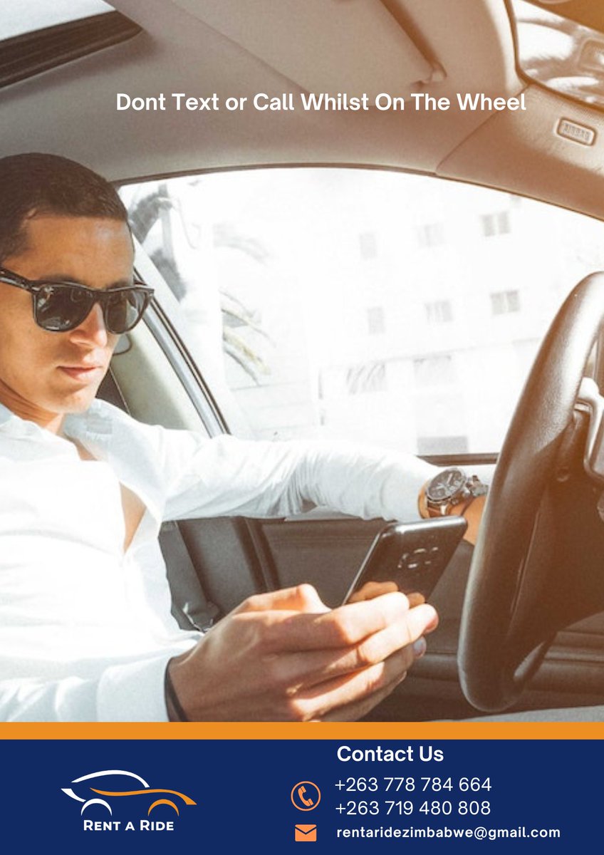 rentaridezim's tweet photo. Stay Safe Dont Text and Drive
#rentaride #zimbabwe #explorezim #zimbo #carhire #carrental #bulawayo #zimbabwe #harare https://t.co/nyjGFMufMt