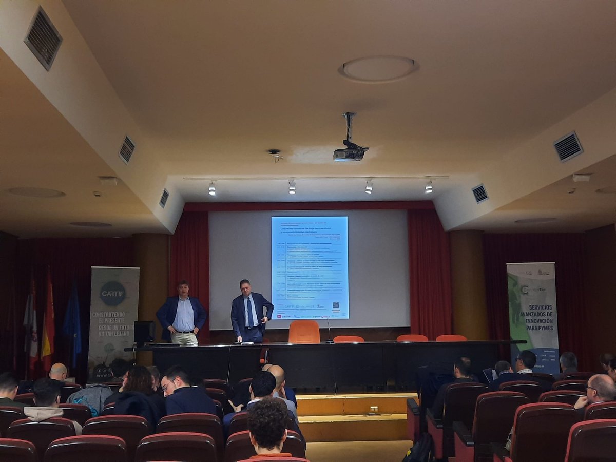 Arranca la jornada #CENTRATEC sobre #redestérmicas de baja temperatura y sus posibilidades y aplicaciones en el futuro en barrios residenciales en la Escuela de Ingenierías Industriales de la UVa (<a href="/EiiUVa/">Eii_UVa</a>).

<a href="/empresasjcyl/">Competitividad Empresarial JCyL</a>