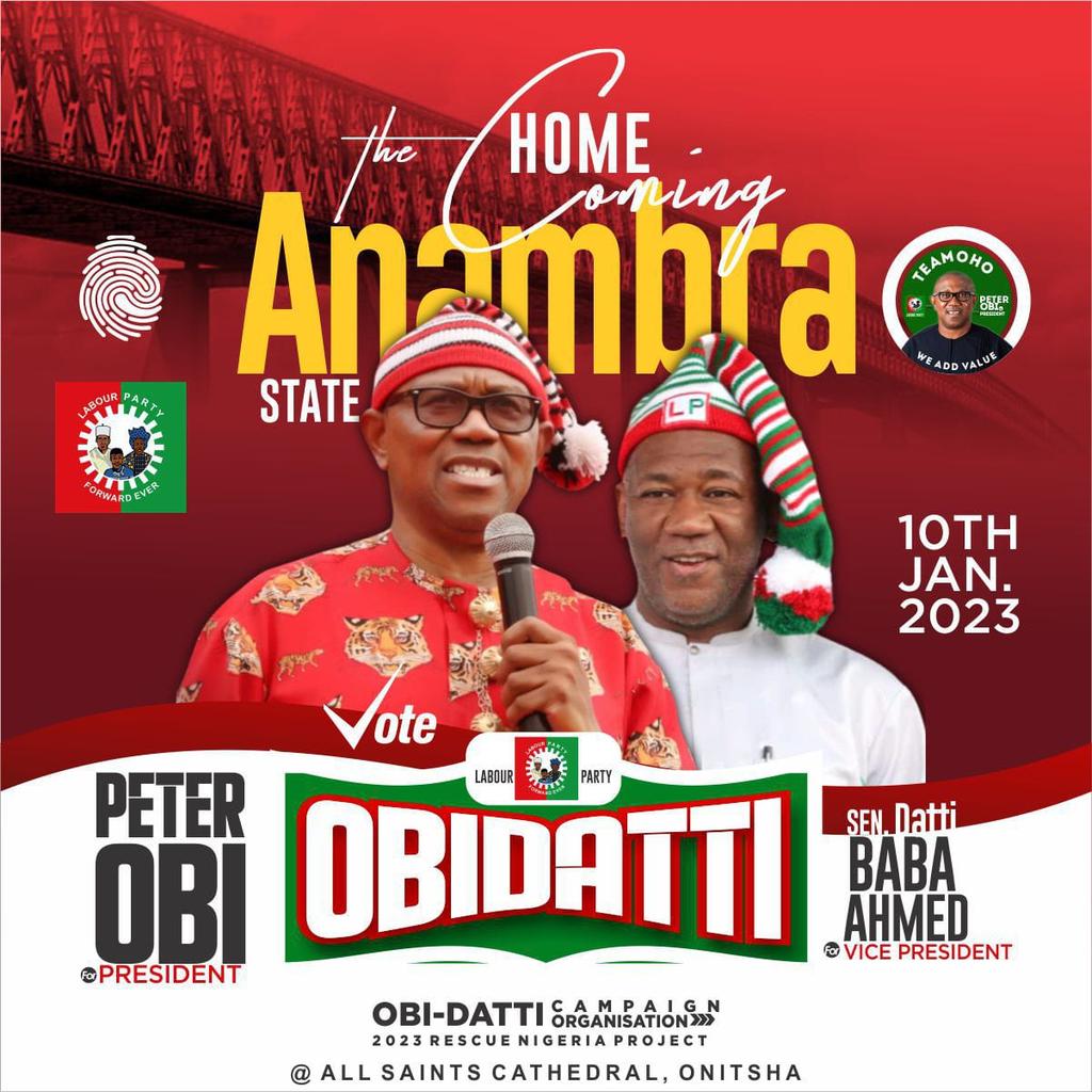 tony1bas's tweet image. Anambra today the son of the soil is coming..Its your turn, you know what to do.