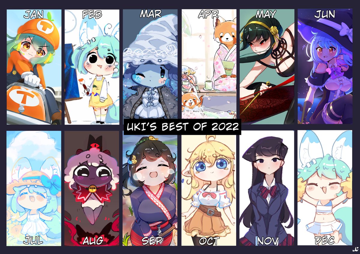 UKI OF 2022 !!!^^ #bestof2022 #Artsummary2022 

Its a busy year of university haha >^<
Thx u all for always support me and i wanna give u more in the future ^^❤️