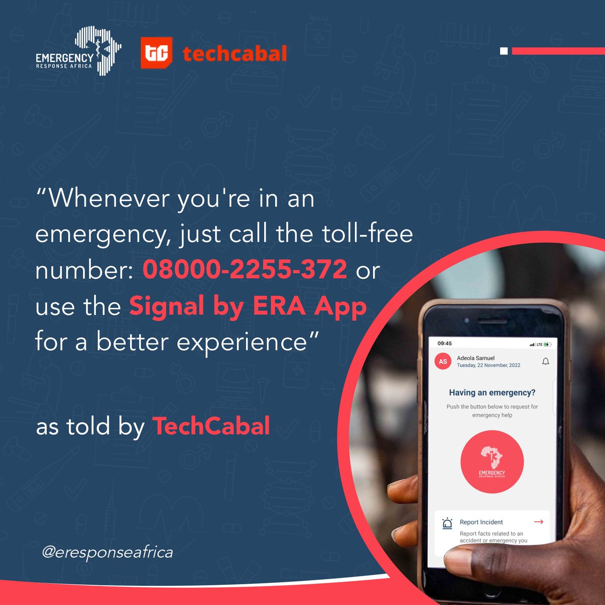EResponseAfrica's tweet photo. Your retweet can save a life! https://t.co/DIjOFy4N7g
