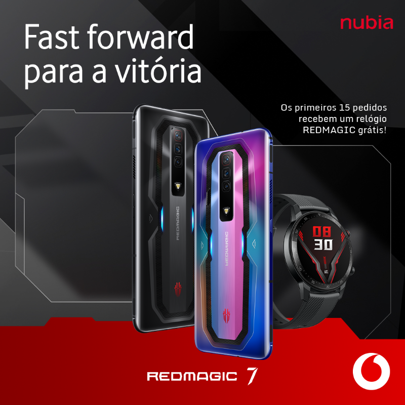 redmagicgaming's tweet photo. O #REDMAGIC7 chegou à @VodafonePT! Para comemorar, estamos a oferecer 15 #REDMAGICWatch grátis nas primeiras 15 compras! 🔥

Clica já aqui para conseguires o teu: 
https://t.co/e6kya1w2p4