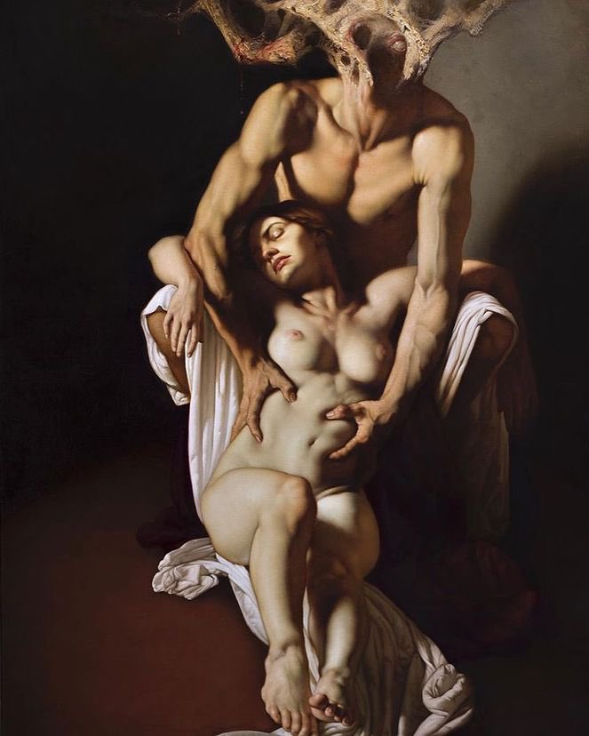 AcademiaAesthe1's tweet photo. LACRIMA NOTTURNA, 2019 by Roberto Ferri https://t.co/0LcFCs5Enr