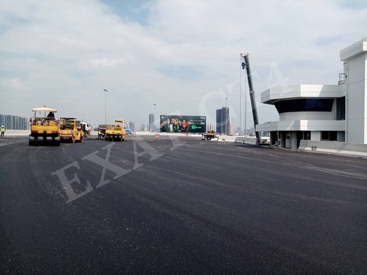 Rama3Ring's tweet photo. งานปรับระดับผิวจราจร (para asphaltic concrete) บริเวณด่านบางโคล่ 1 ครับ👷🏗👷 #ช.การช่างห่วงใยใส่ใจสิ่งแวดล้อม #งานก่อสร้าง #ทางด่วน #เบี่ยงจราจร #exatrama3c4project https://t.co/5275soXAe3