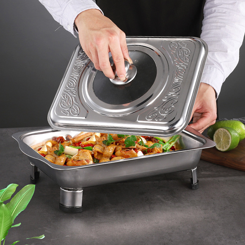 MeisiteNecessit's tweet photo. factory wholesale Stainless Steel Square dish plate Restaurant Hotel buffet stove food dish

size : 32*26*5.5 cm

Please contact us if you are interested in this product

#food #restaurant #hotel #stainlesssteel #dish #plate #stove #hotelbuffet https://t.co/85WYd1FfVP