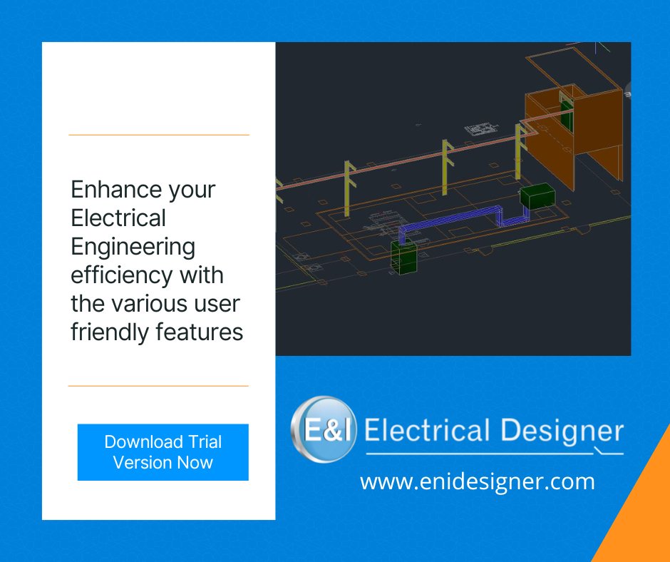 enidesigner's tweet image. Now is as good a time to make the switch to a smart Electrical Design solution. Try E&amp;amp;I Electrical Designer, the world-class electrical software you need: enidesigner.com/en/download-now

#electricalengineers #electricalcad #schematicdrawing #software #cad #Electricaldesignsoftware