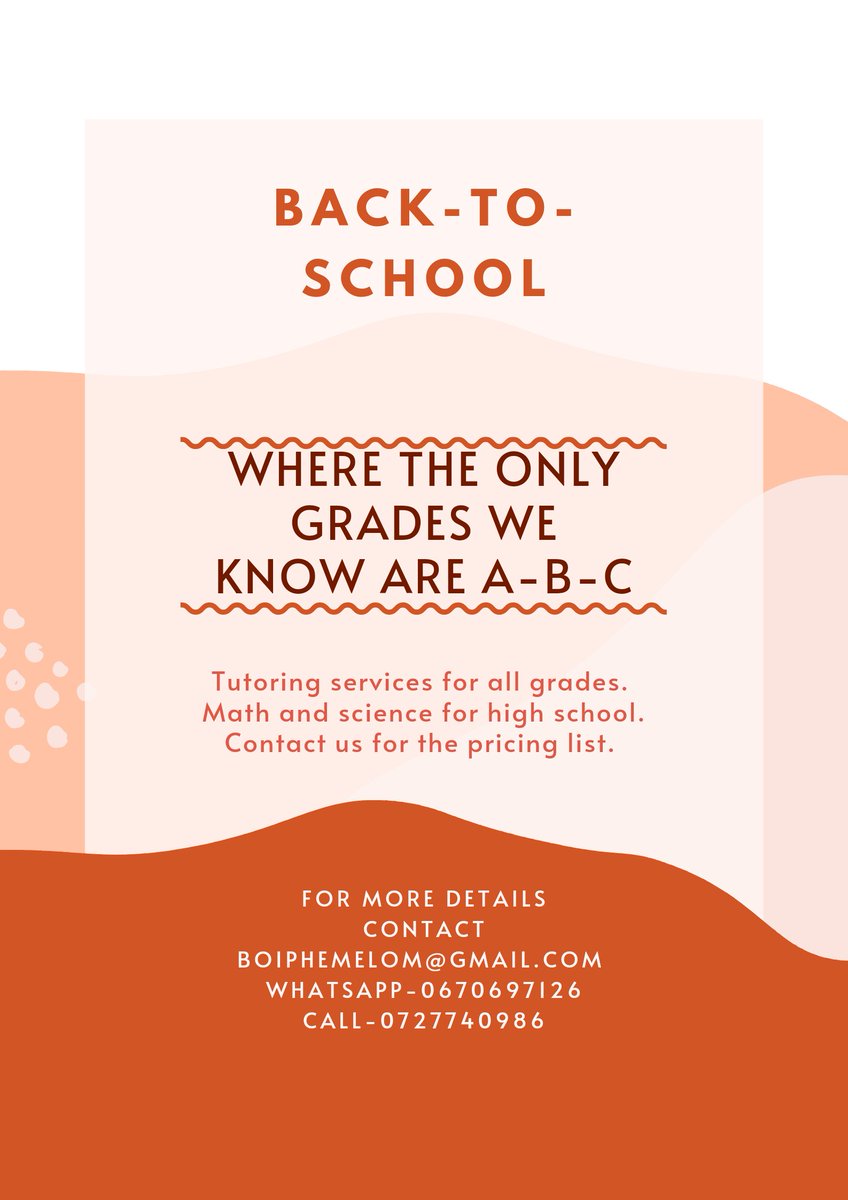 Boiphee1's tweet photo. Tutor around Pretoria east! Your kid needs a patient and understanding tutor? You have the right person! Contact me for details. #tutor #BackToSchool #upyourgrades #maths #Mathematics #Science #chemistry #physicalscience #TheFutureIsNow https://t.co/CBjIffvJlE