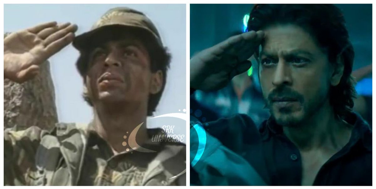 From #Fauji to #Pathaan it's been a SHAHsome journey full of memories &amp; emotions 💝 <a href="/iamsrk/">Shah Rukh Khan</a> as Abhimanyu Rai to #SRK as Pathaan, in-between we all grew up ❤️
#PathaanTrailer #ShahRukhKhan #DeepikaPadukone #YRF50 #YRFSpyUniverse