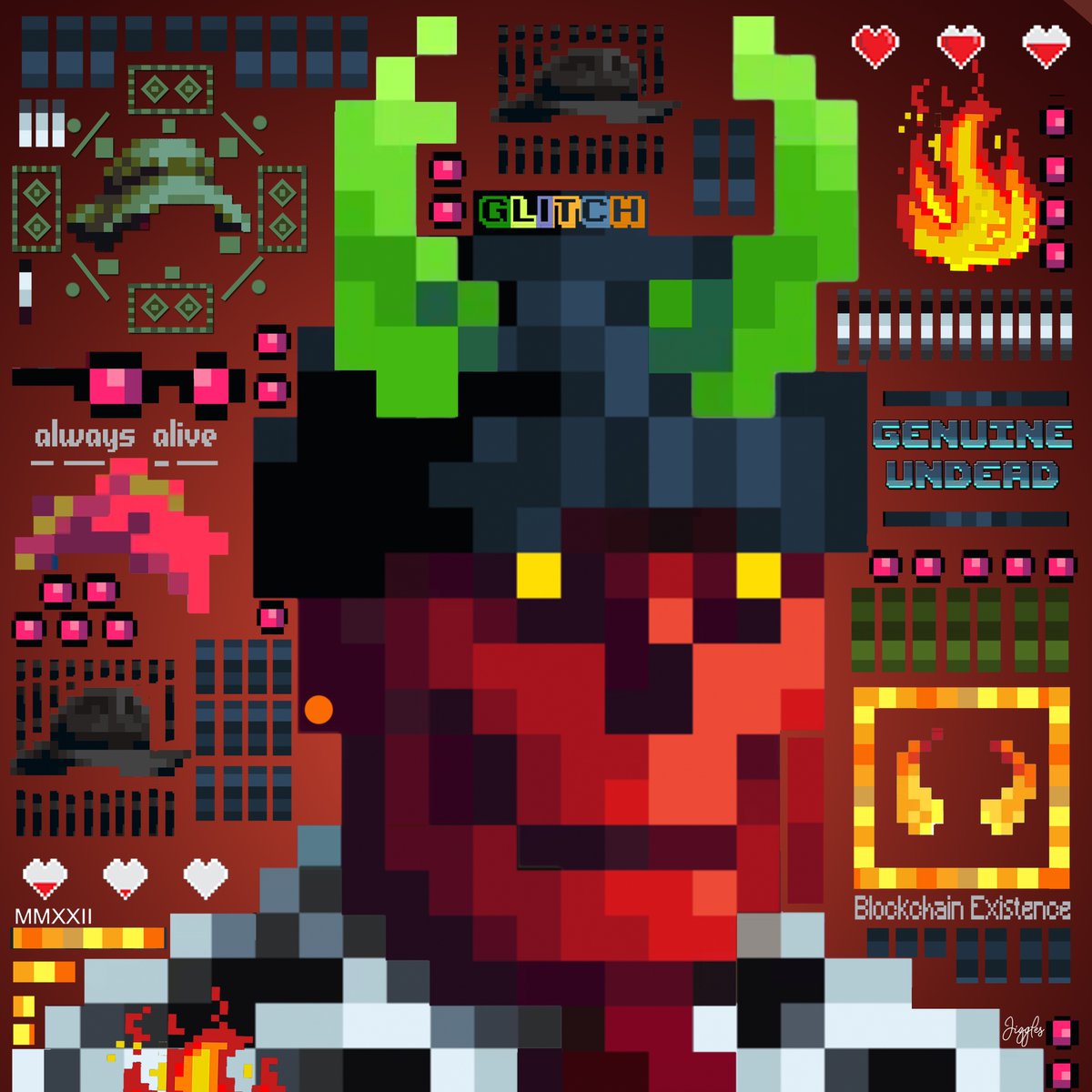 Wow ! Custom #GenuineUndead piece by <a href="/JigglesSpace/">Jiggles</a> @RBOTs with hidden clues and traits. 420x #NFTs with 1x Glitch. Minter of Glitch gets the physical artwork valued at $8000 !
Free mint for holders. Mint on 11th Jan 23.59 GMT.
Link released 2h prior to mint for security reasons.