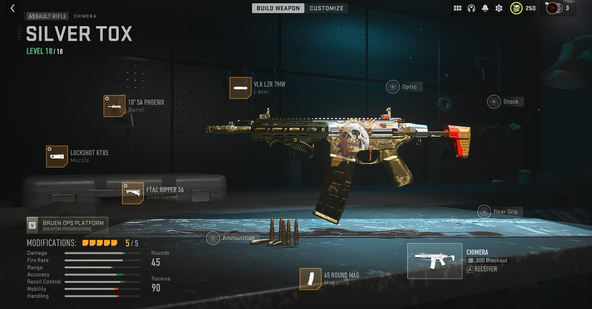 GODLIKEisLive's tweet photo. Just built this Chimera in #CallofDutyWarzone . I think it is the best sniper support right now! Check it out and let me know what you think! It has really good TTK and deals with everything close to medium range.

#Warzone 
#gaming 
#CallofDuty https://t.co/KbeAMDfnbO