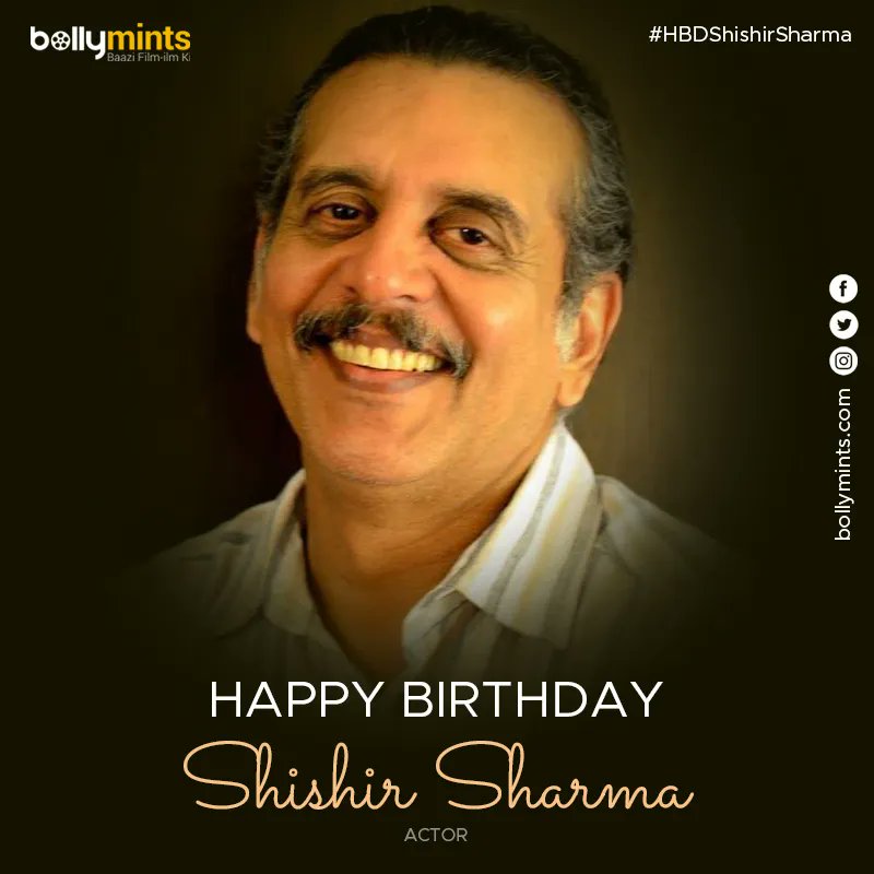 Wishing A Very #HappyBirthday To Actor #ShishirSharma Ji !
#HBDShishirSharma #HappyBirthdayShishirSharma