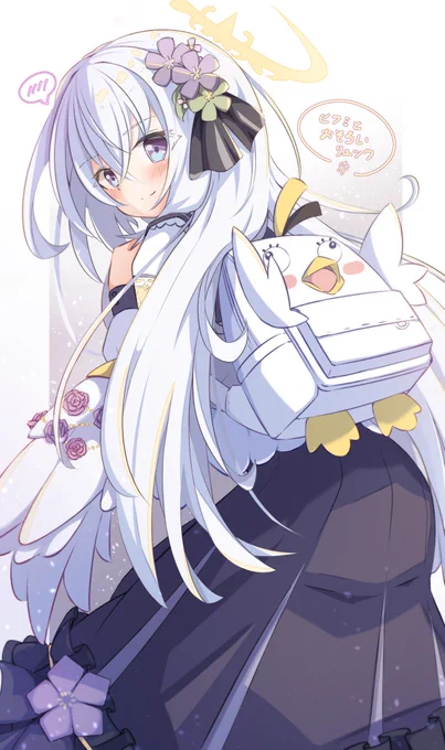 ヒフミちゃんとお揃いリュックのアズサちゃん #ブルアカ #BlueArchive #블루아카이브