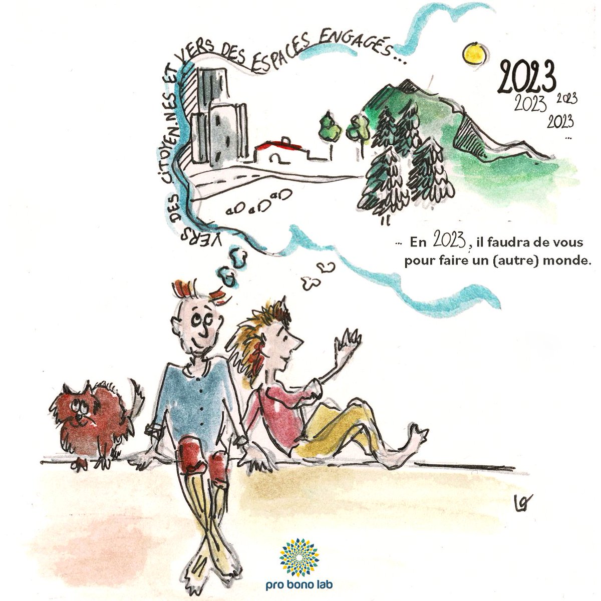 🔥 | Quelle direction pour 2⃣0⃣2⃣3⃣? Celle d’un monde avec tjrs + de citoyens et d’espaces engagés!
La route pour y arriver est à construire: les #compétences &amp; #talents de tous seront #essentiels pour sensibiliser, mettre en action et dessiner un (autre) monde! À nous de jouer✨