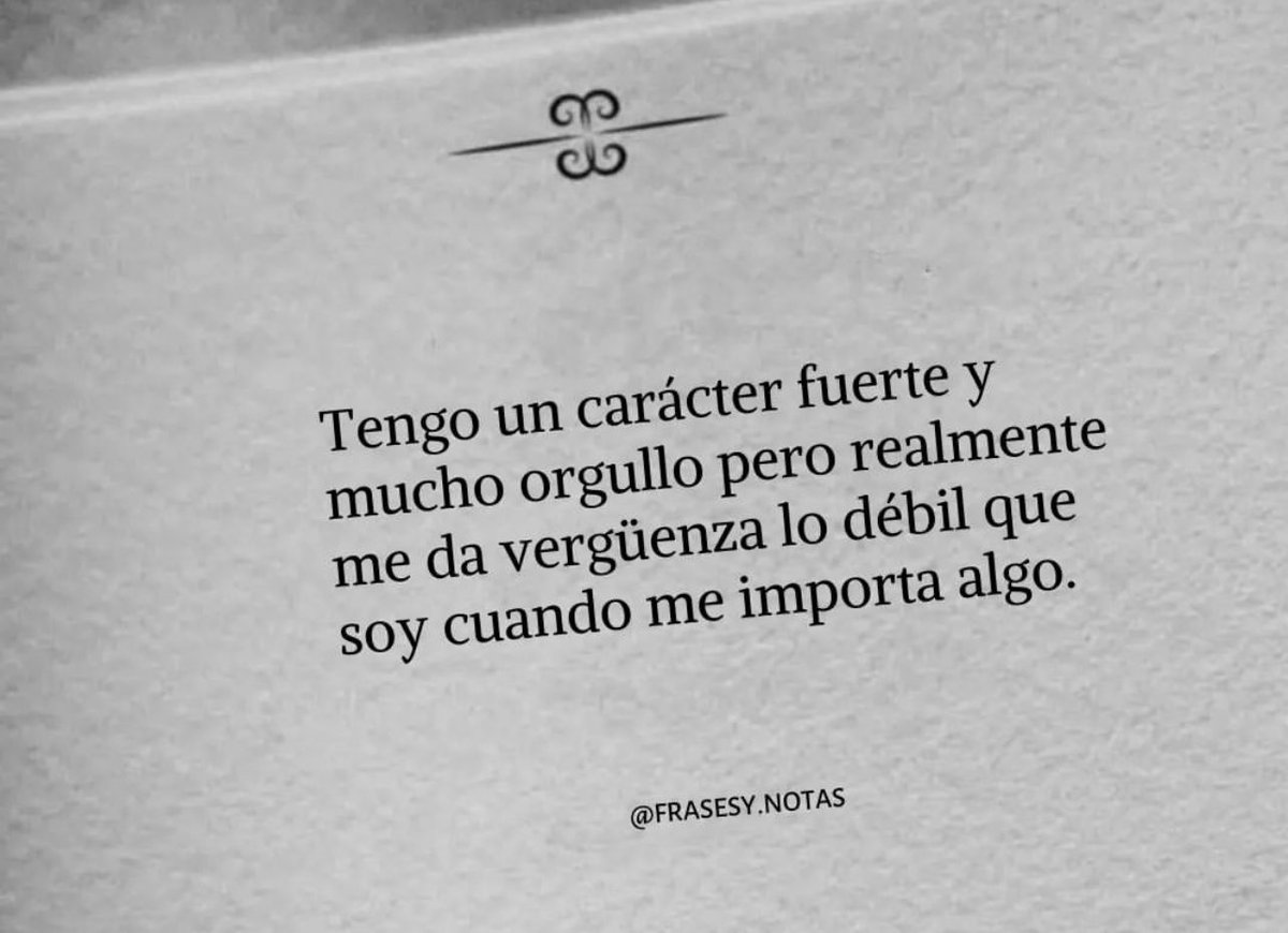 vamos_espanol's tweet image. 🇪🇸Güçlü ve çok onurlu bir karakterim olmasına rağmen önemsediğim bir şey karşısındaki çaresizliğim beni utandırıyor✅
#Spanish #spanishlearning #İspanyolca