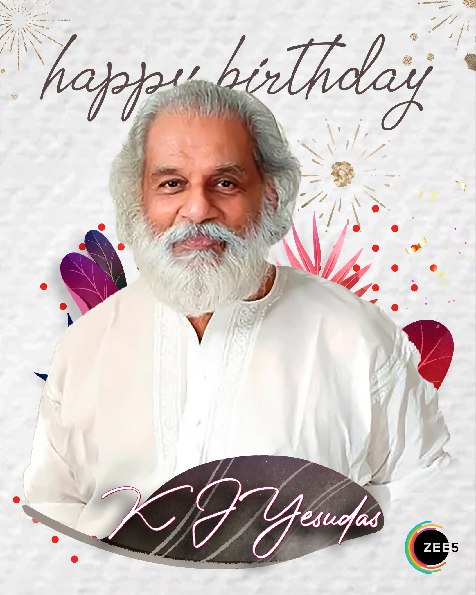 Wishing a very very Happy Birthday K. J. Yesudas sir....  .    