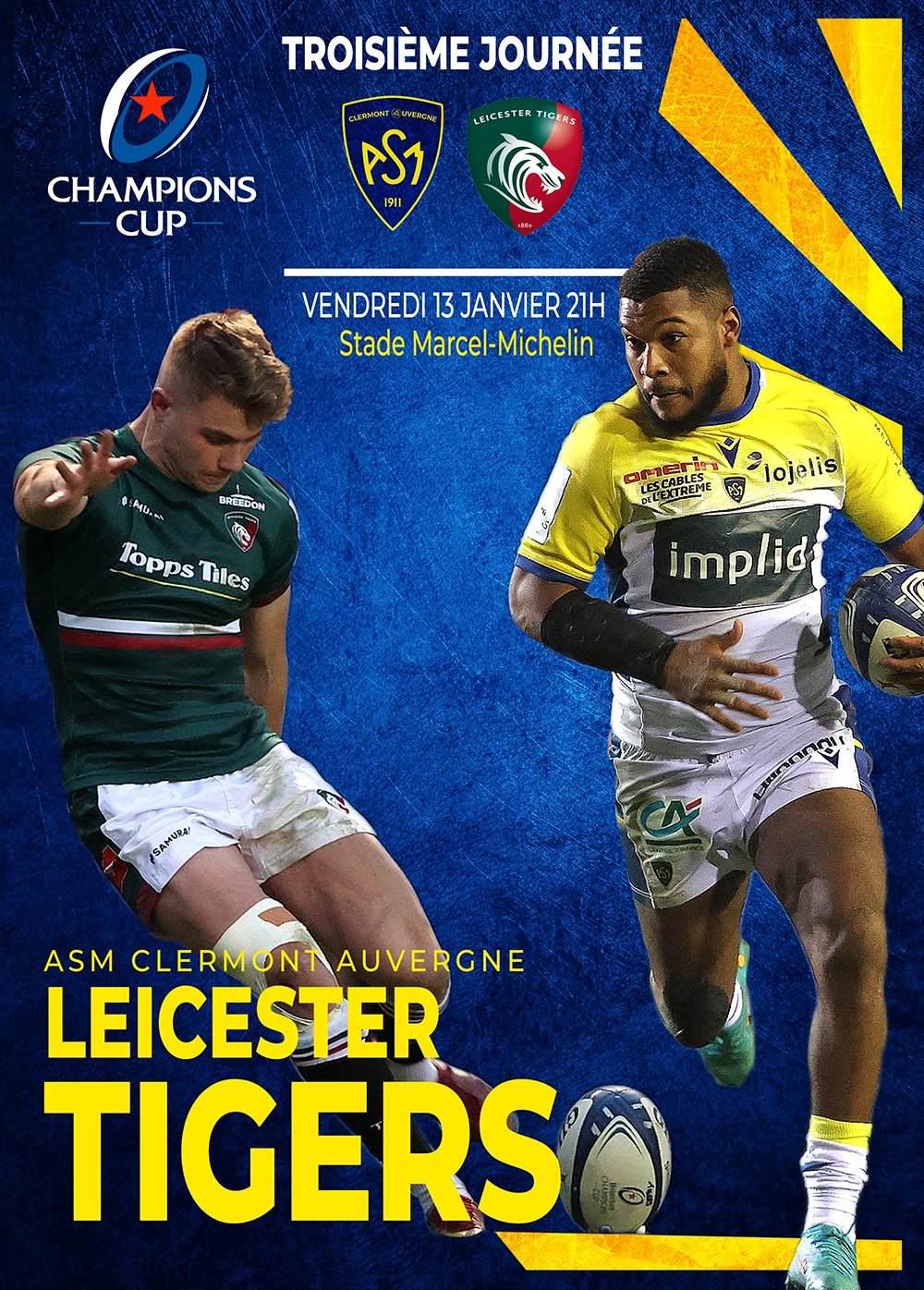 ASM Rugby on Twitter "Offres 𝗕𝗜𝗟𝗟𝗘𝗧𝗧𝗘𝗥𝗜𝗘 pour la réception des Tigers