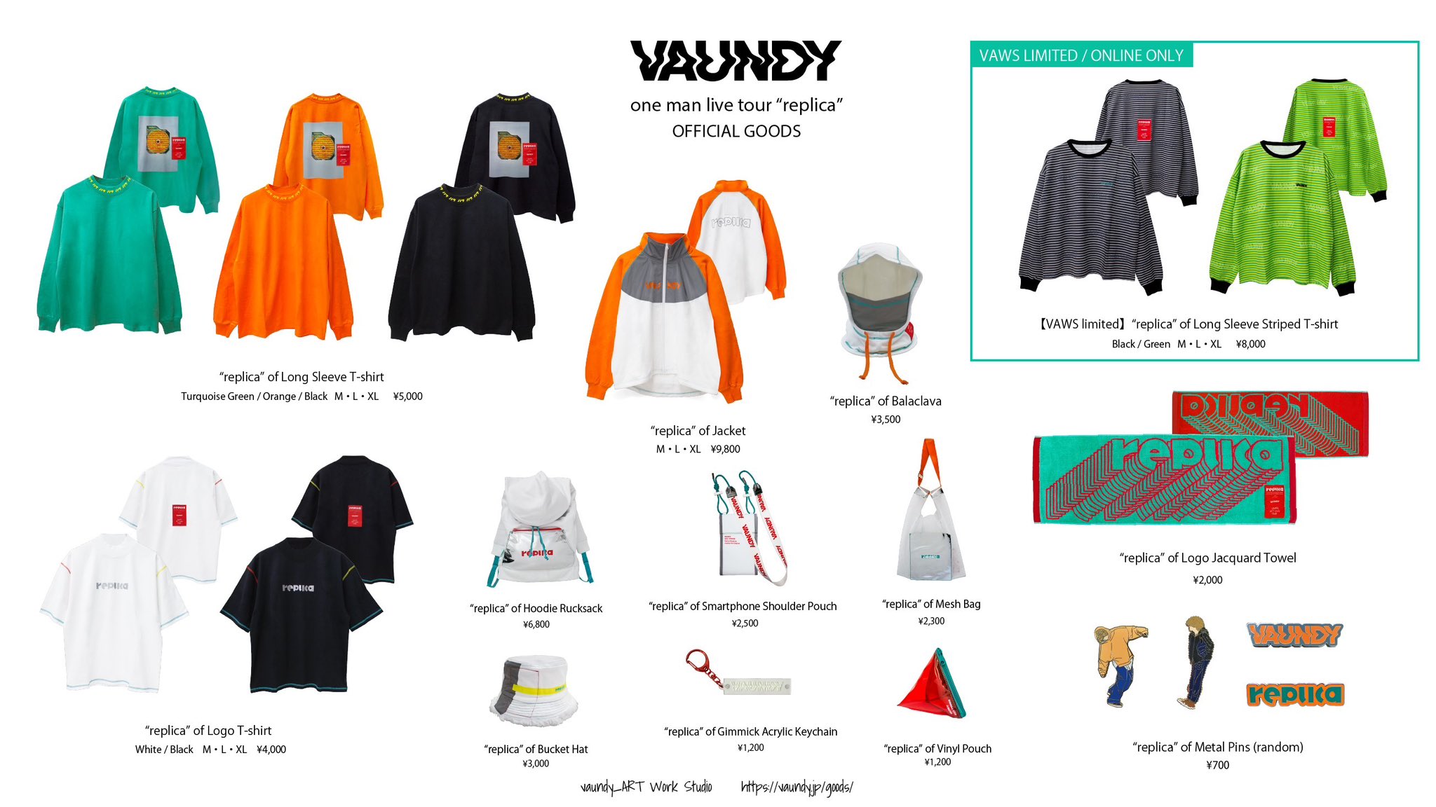 vaundy公式GOODS　replica of jacket