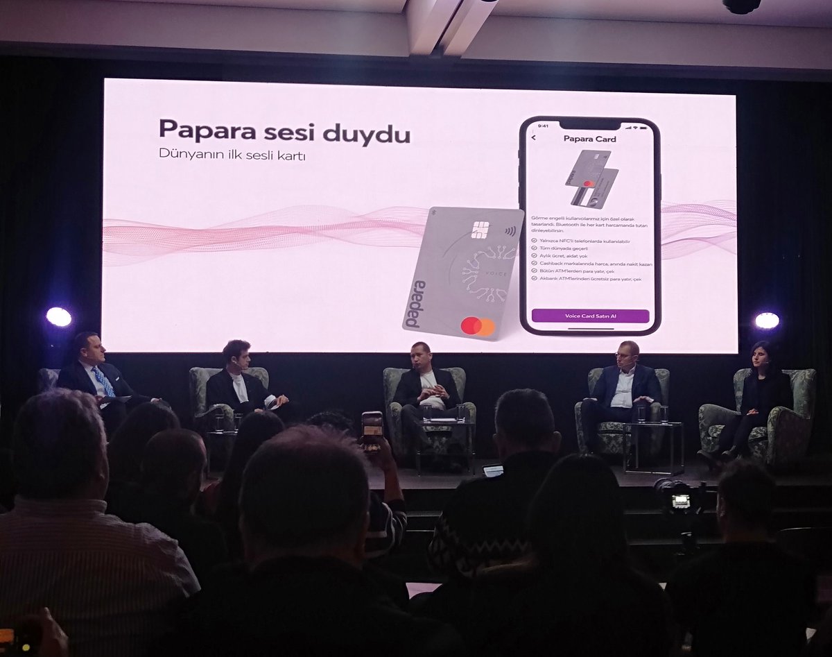 itirerhart's tweet photo. Kapsayıcılık, tam erişilebilirlik için teknoloji ve iş birliği 👏👏👏 @Papara @BlindLook @MasterCard_TR #Thales #voicecard https://t.co/Jdvt7O0Ez6