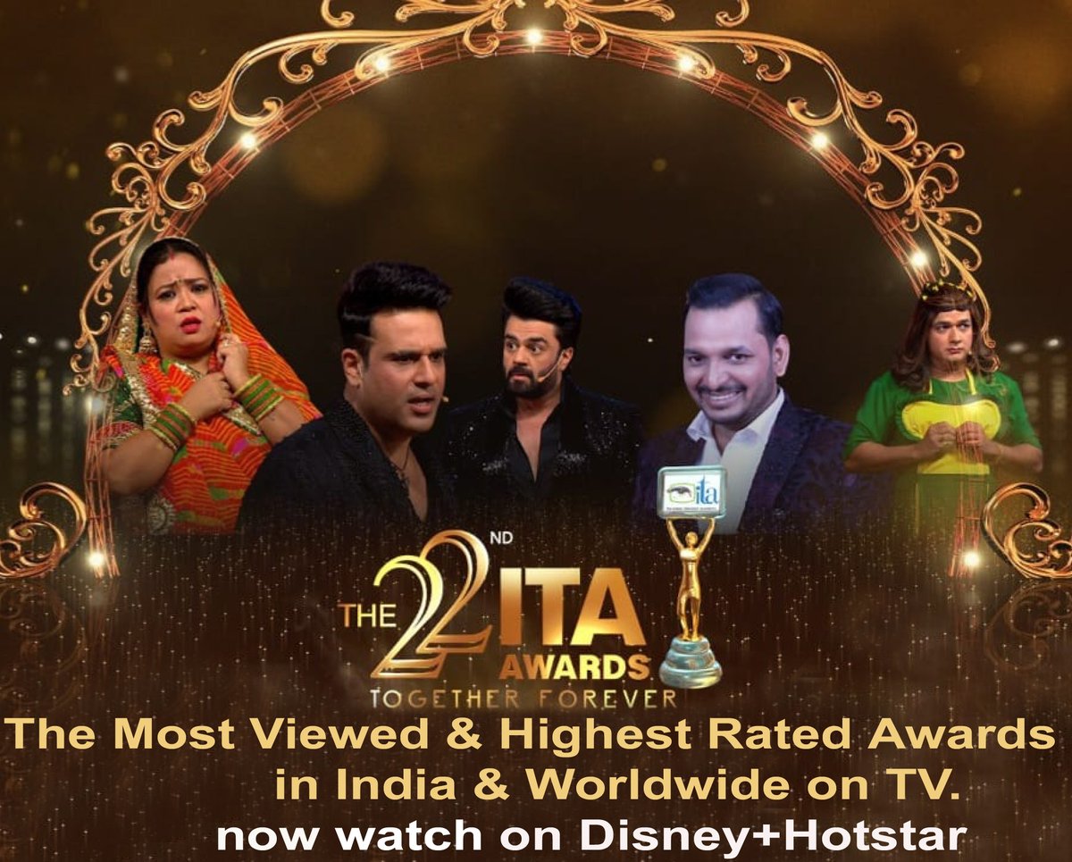 The Most Viewed &amp; Highest Rated Awards in India &amp; Worldwide on TV 
Now Watch the 22nd The Indian Television Academy Awards only on  hotstar.com/1000281848
#ITAAwards  #DisneyHotstar #ITA2022