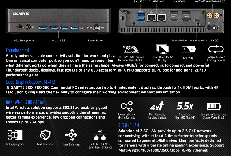 FrontosaSA's tweet image. Brix Pro can serve the most demanding applications with its high processing power and multiple display support. Now available on our website!

Link: frontosa.co.za

#ad #pckit #brixpro #GIGABYTE