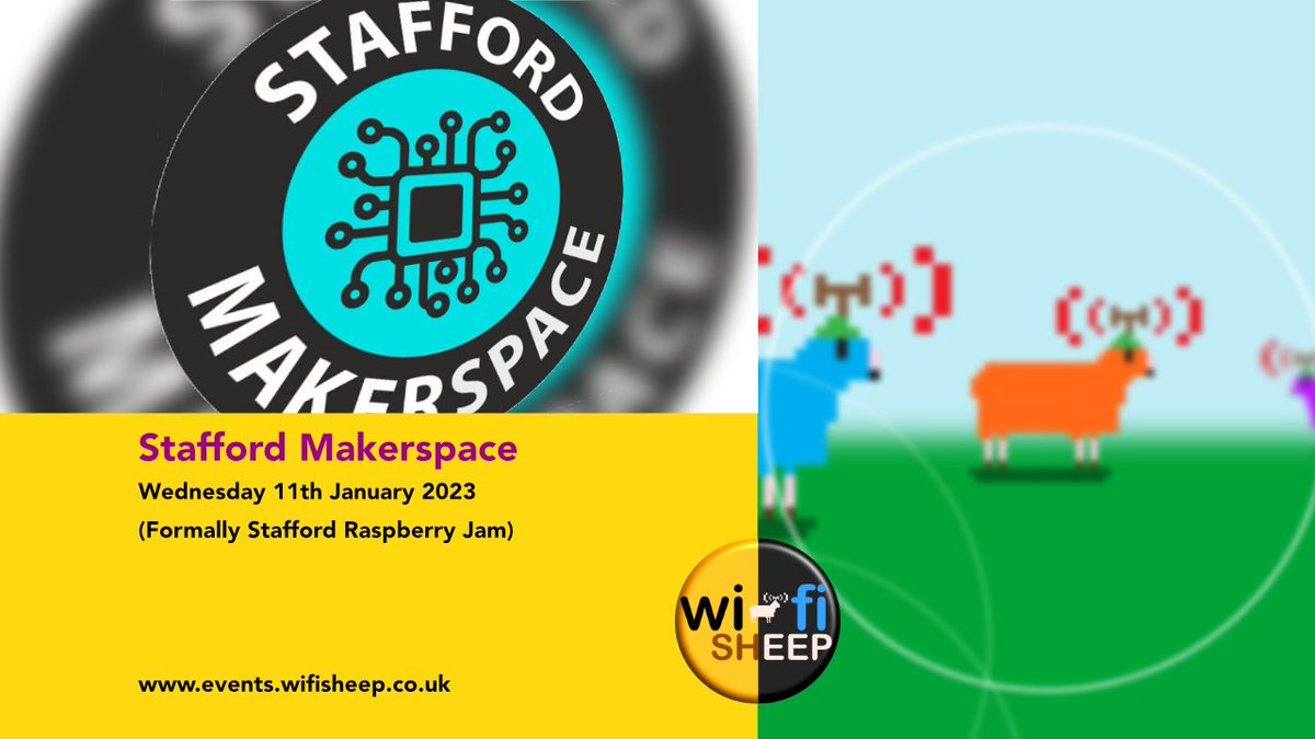 WiFiSheep's tweet photo. Reminder tomorrow night is the first meeting of #Stafford #Midlands @StfdMakerspace which replaces the previous #RaspberryPi #Rjam event.
Starting 18:00GMT https://t.co/Xda1guRyHe https://t.co/gkNV9w7FSl