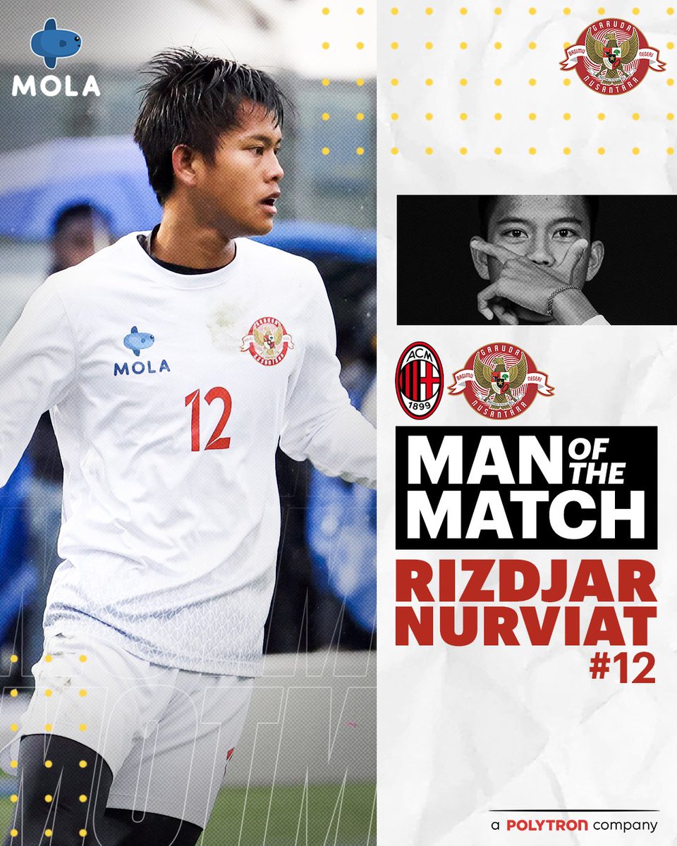 Garuda_Select's tweet image. 🇬🇧 Man of the Match Rizdjar Nurviat

🇮🇩 Bintang Pertandingan Rizdjar Nurviat

#GarudaSelect #Mola