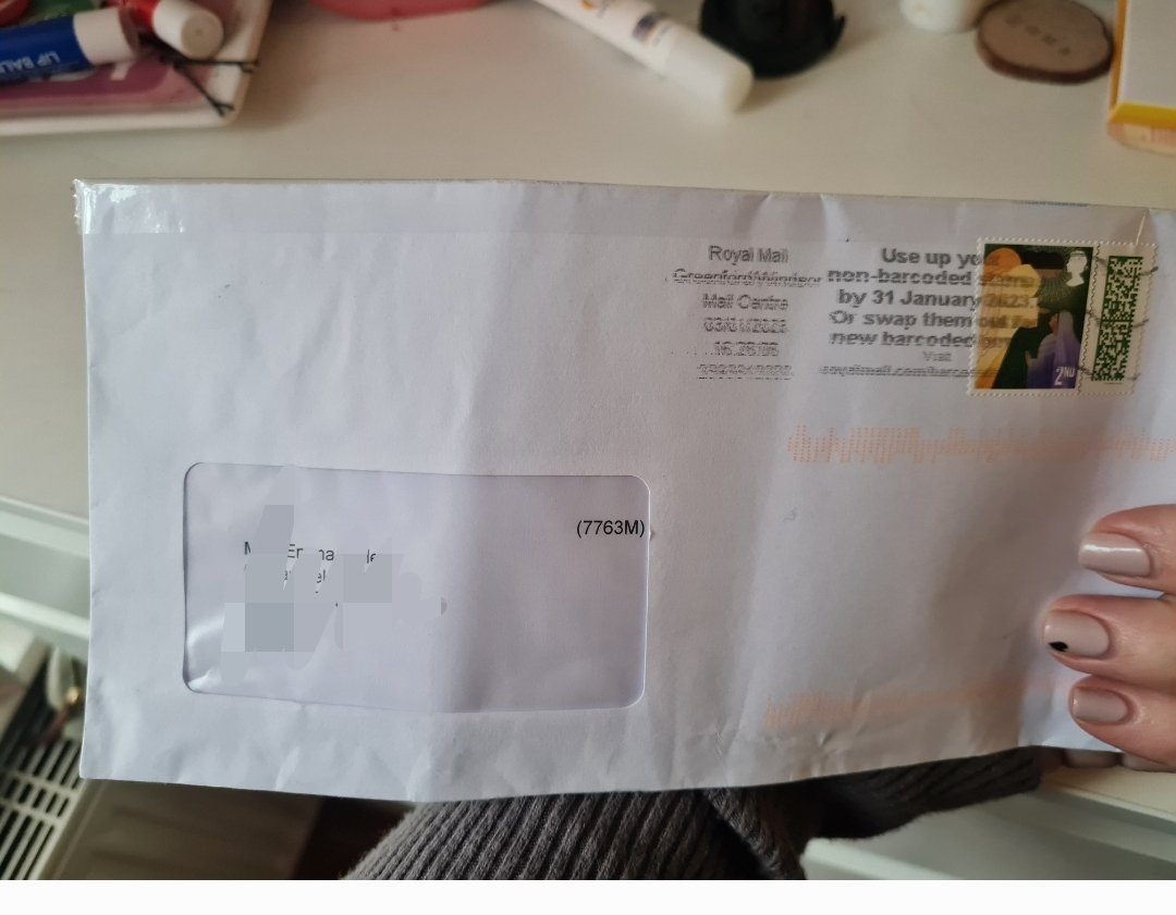 Emzy_C_'s tweet photo. @RoyalMail Thanks for delivering letters, which have been clearly opened and then cellotaped! 

#disgusting #fraud #theft #royalmail https://t.co/9GUZg1B9w7