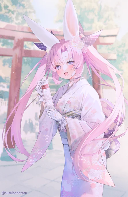 🌸うさぎちゃんと初詣🐇
遅くなりましたが、今年もよろしくお願いします! 