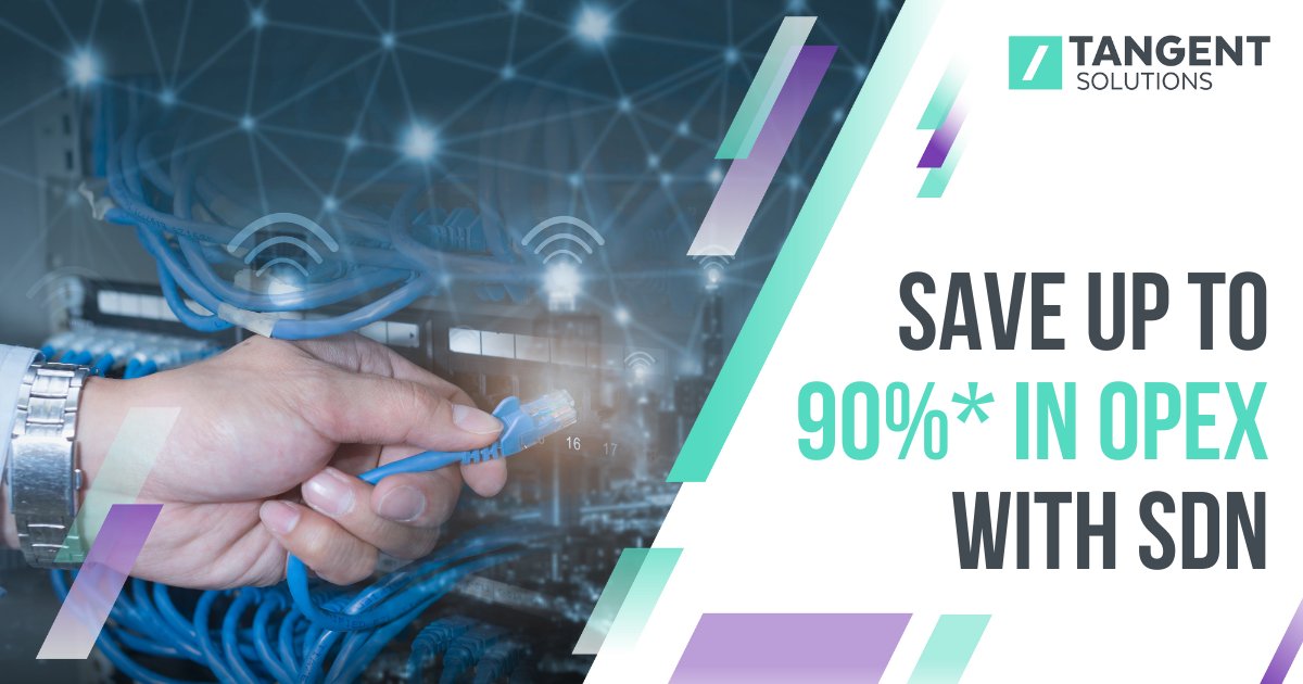 Software-Defined Networking (SDN) provides a real-time overview of a network environment. Proactively manage your IT networking infrastructure to gain a notable reduction in operating costs. Read more about Tangent X <a href="/meraki/">Cisco Meraki</a>'s SDN solutions to save on TCO: bit.ly/3ToiSY8