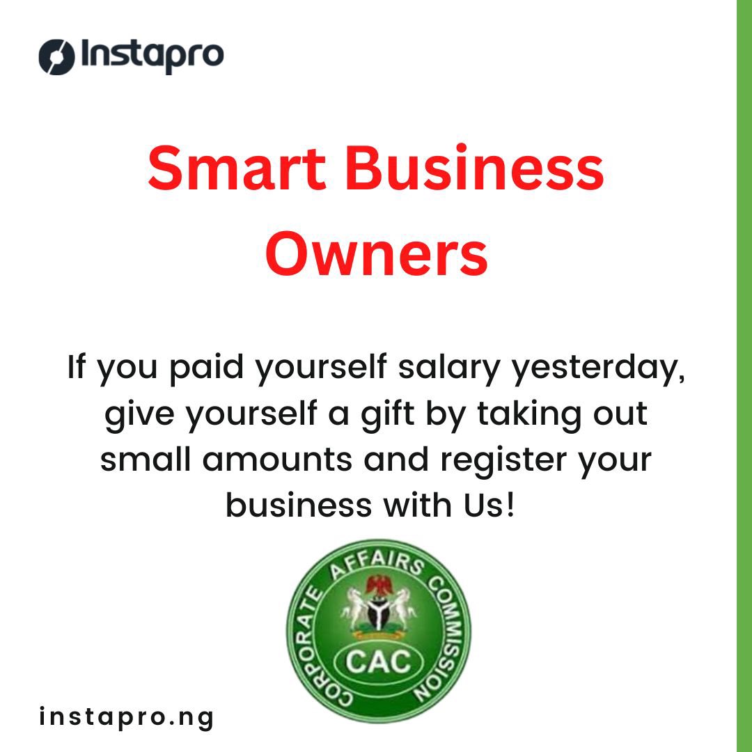 tosinhowellz's tweet photo. Have your business or company a true identity, register your business with CAC, #instapro would have it done for you at affordable price. Get started now.✅
#cac #businessowner #businessregistration #companyregistration https://t.co/7KytLXL2Uv