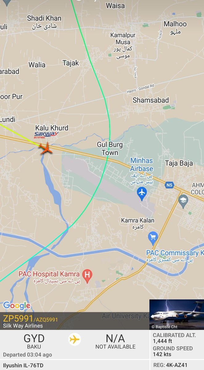 OnlyPlanes06's tweet photo. Silk Way Airlines - Ilyushin IL-76TD [Reg:4K-AZ41] came today at Minhas Air Base, Kamra from Baku Int'l Airport.

Same aircraft visited Karachi Int'l Airport on 7th January.

📸 Raoul Andries

#Aviation #OnlyPlanes06 #PlaneSpotting #AvGeek https://t.co/o9JKbDTRBO