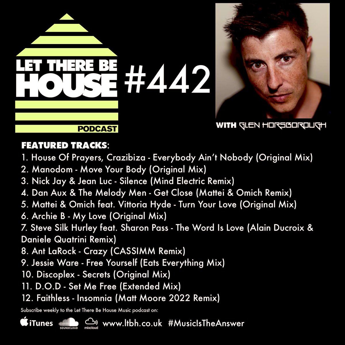 LTBH_'s tweet photo. Full tracklist for this weeks podcast with @GlenHorsborough 

Listen 🔗 https://t.co/Lbd1aVytV3 https://t.co/Exx3zy97TU