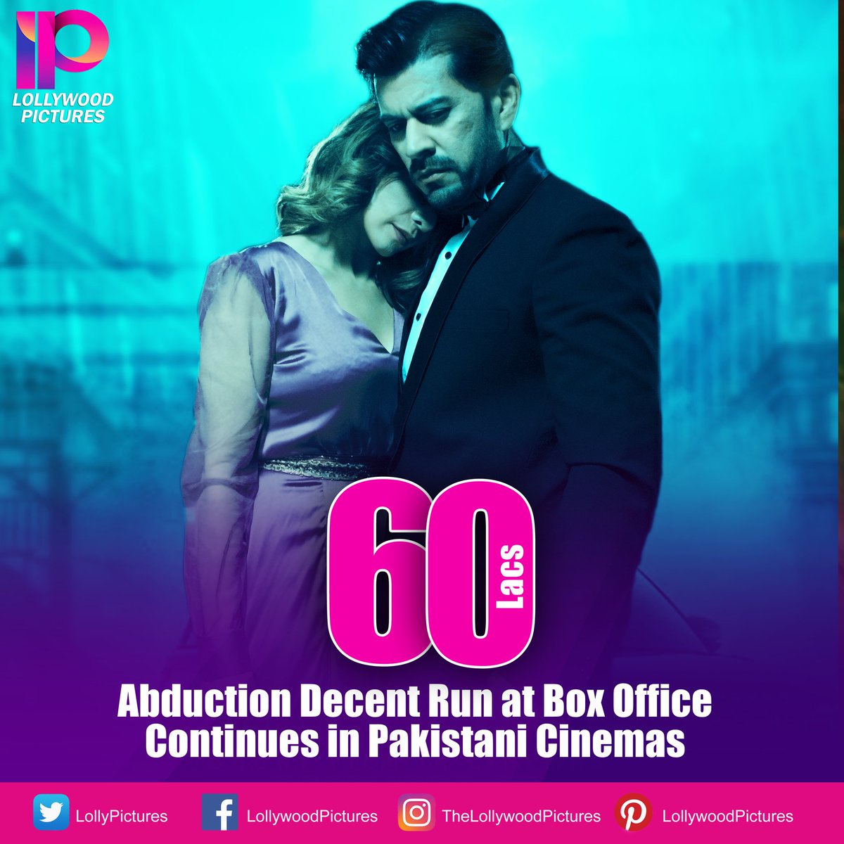 LollyPictures's tweet photo. A Sky Fall Films presentation, Abduction's decent run at Box Office continues in Pakistan as it grabbed around 60 Lacs till now.
Remember, this Short Film is only running in Punjab Cinemas.
#YasserKhan #MeerabAwan #Abduction #SkyFallFilms #ShortMovie #LollywoodPictures https://t.co/qrOFJNWzG4