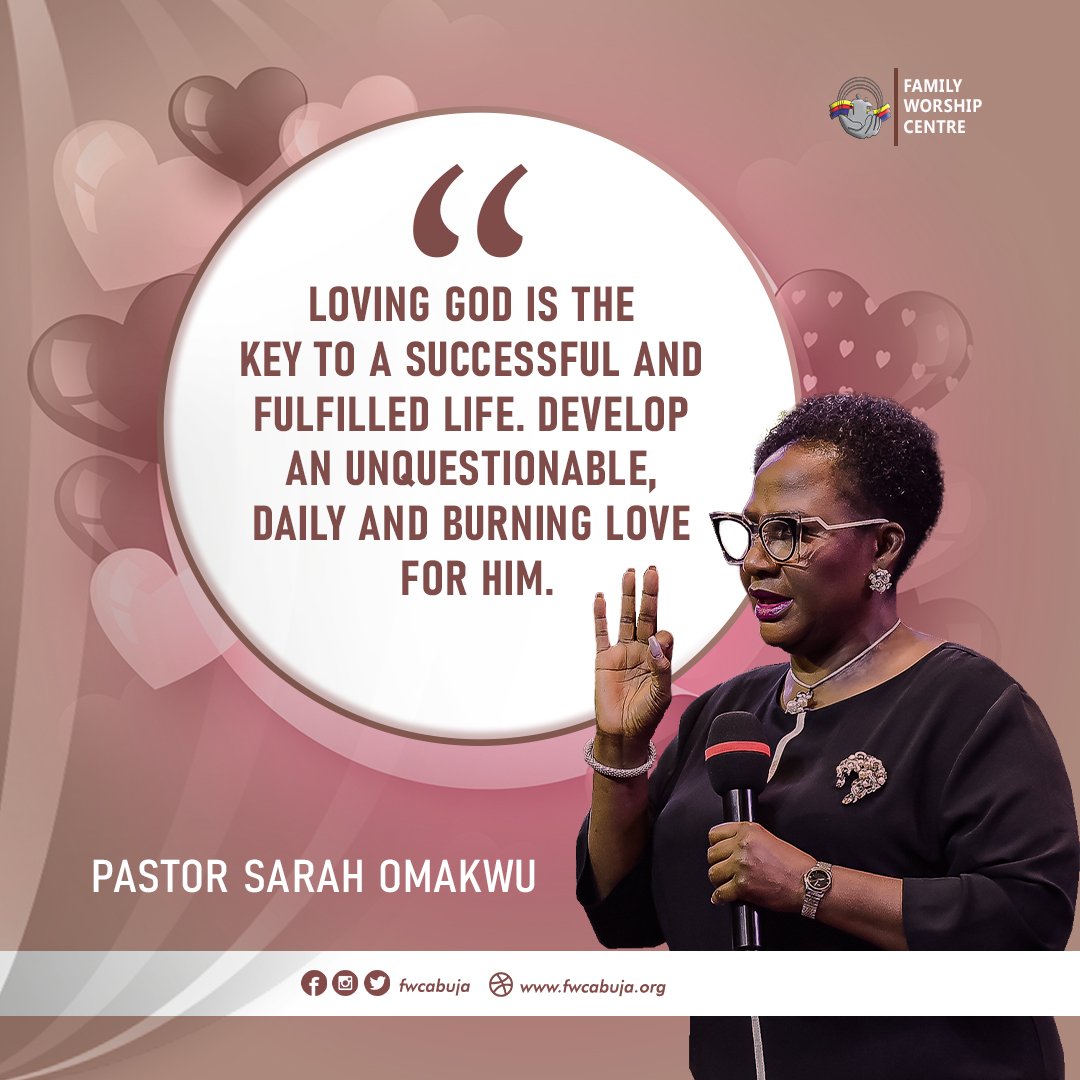 FWCAbuja's tweet photo. Loving God is the key to a successful and fulfilled life. Develop an unquestionable, daily and burning love for Him. - Pastor @sarahomakwu 

#LovingGod #sermon  #quote #intentionalliving  #FWCAbuja #measurableprogress https://t.co/rqbZF0HmtL