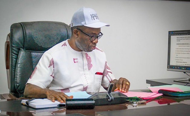 CCSoludo's tweet photo. Presiding over the FIRST Anambra State Executive Council (ANSEC) meeting for the year 2023. 

Anambra will surely win! 

CC. Soludo, CFR. https://t.co/mJoMDpO6ND