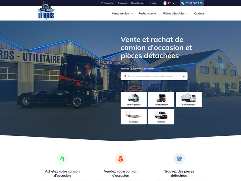 Team_StartUp's tweet photo. Refonte du site https://t.co/3EcTs8oFdh
Particularité, le site est alimenté via une passerelle avec Stockway pour la vente des camions et des pièces détachées.

#webdesign #siteinternet #siteweb #ecommerce #developpementweb #digitale #startup

https://t.co/vIhPlGFbge https://t.co/iKOOjfgQru