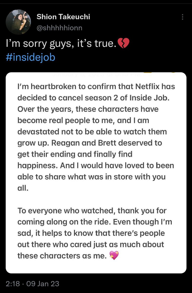 I'm so tired of this shit
#insidejob #renewinsidejob