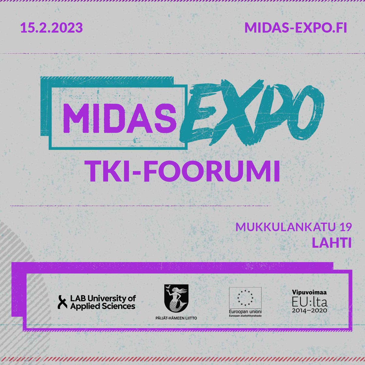 Hanketapahtuma MIDAS-expossa on mukana yli 40 hanketta sekä laaja kattaus eri oppilaitoksia, rahoittajia sekä yritysten kattojärjestöjä ympäri Suomea.
Tutustu näytteilleasettajiin:
▶️ midas-expo.fi/naytteilleaset…