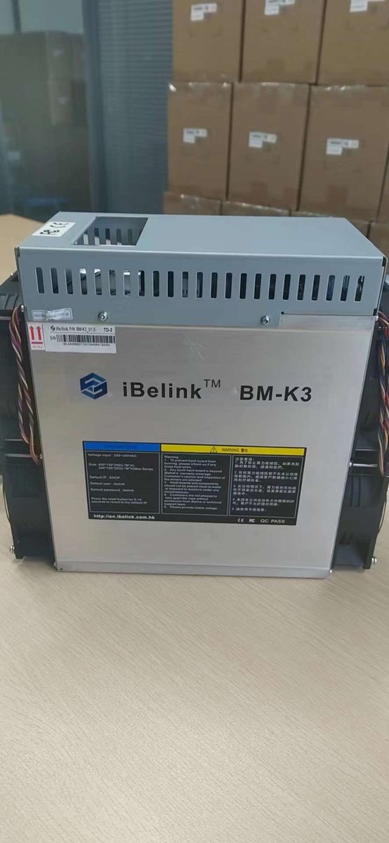 charlielinhk's tweet photo. Another interesting cheap Altcoin miner N3 CKB 25TH/3300W launched by iBelink after, K3 KDA 70TH.
#altcoin #eaglesong #ckbminer #bitcoin #charlielin #bitmain #asicminer #s19jpro https://t.co/7TO7AbAJQv